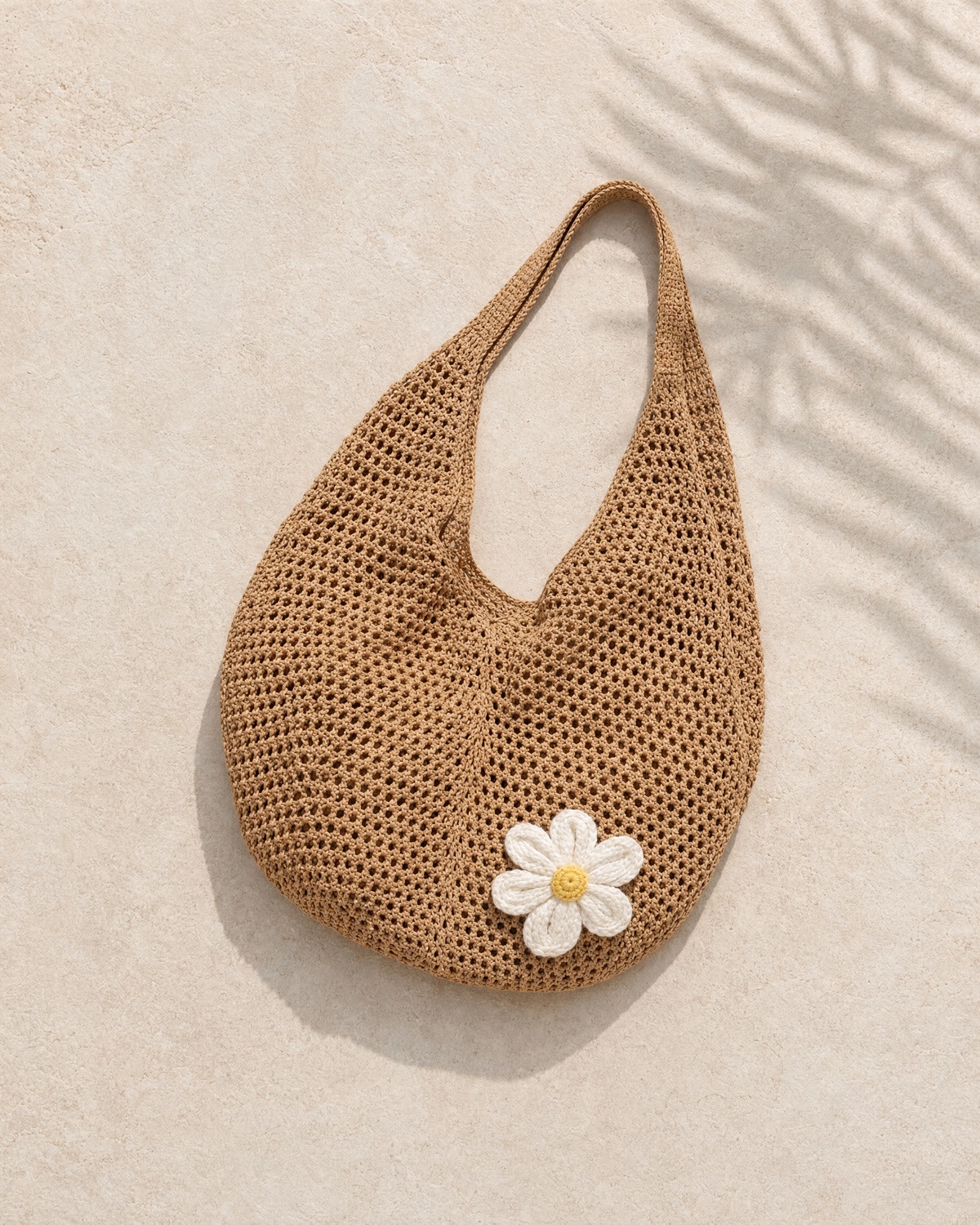 Natural Flower Crochet Tote — hero product shot