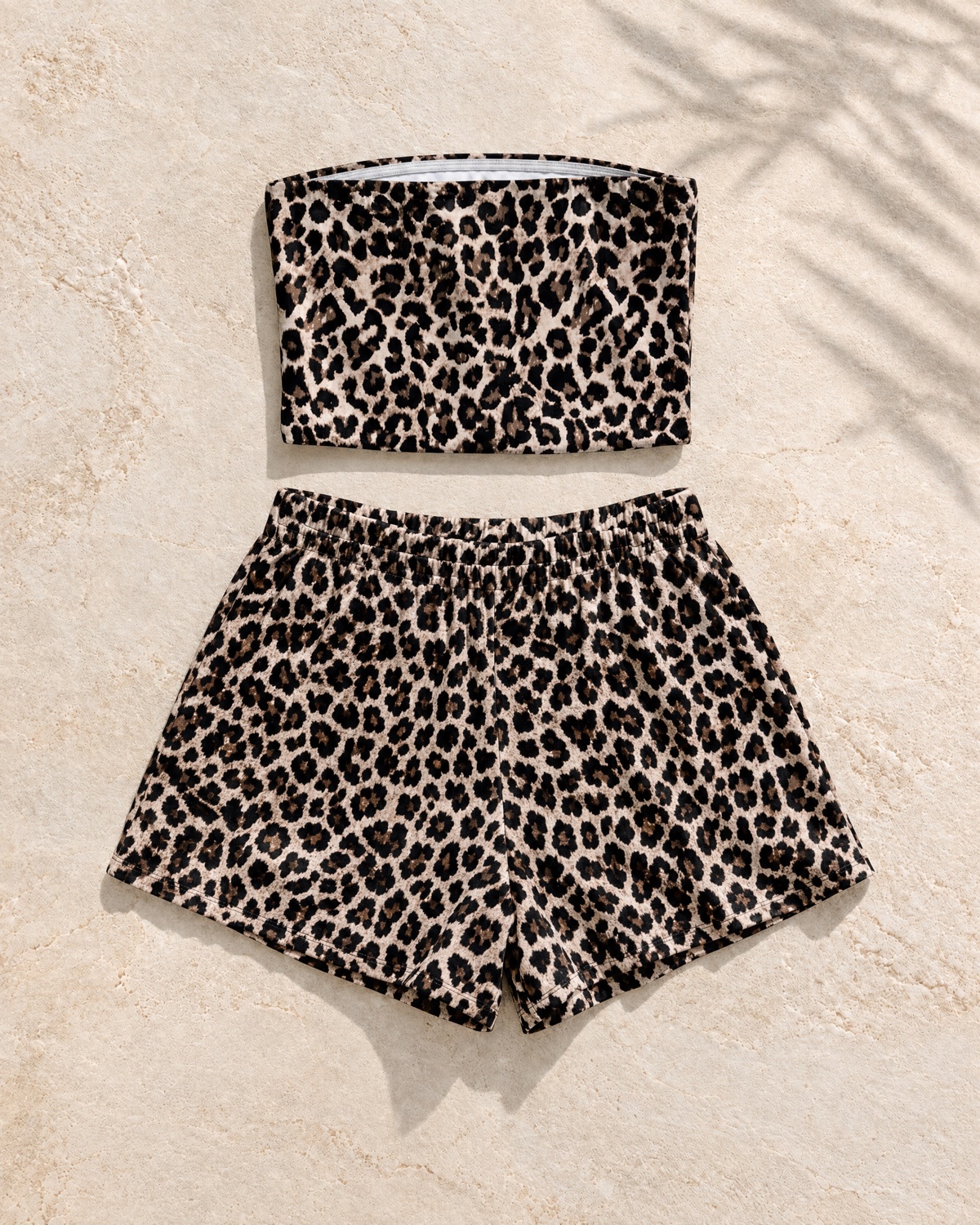 Leopard Bandeau Short Set — hero product shot